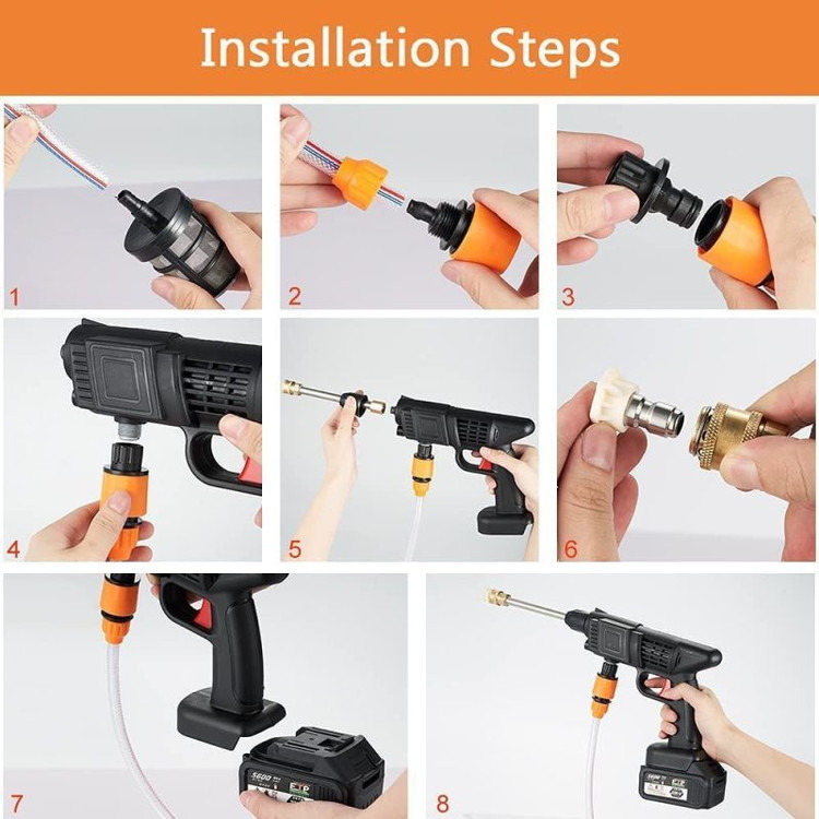 کارواش تک باتری شارژی مدل Cleaning Gun ضمانت اصالت و ظمانت قیمت کالا