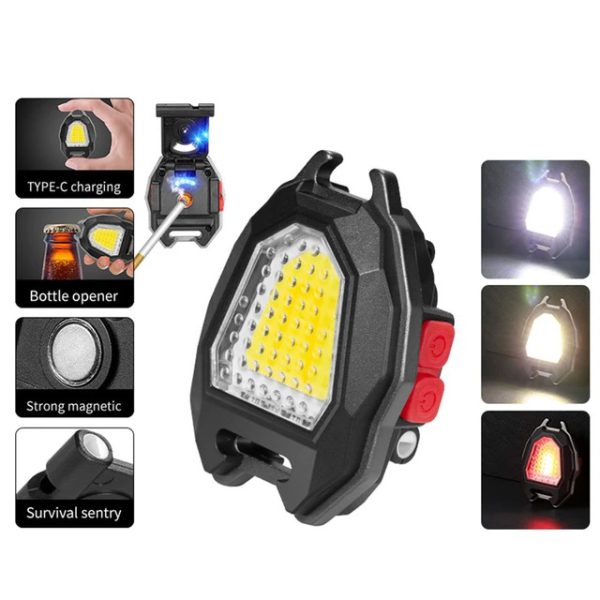 چراغ مگنتی همه کاره مدل 5147 LED Rechargeable Keychain Light ضمانت اصالت و ظمانت قیمت کالا