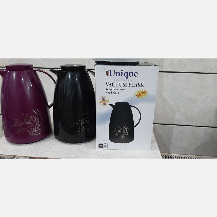 فلاکس چای دو لیتری شیشه صورتی وارداتی یونیک اصل