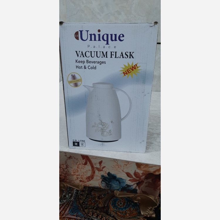 فلاکس چای دو لیتری شیشه صورتی وارداتی یونیک اصل