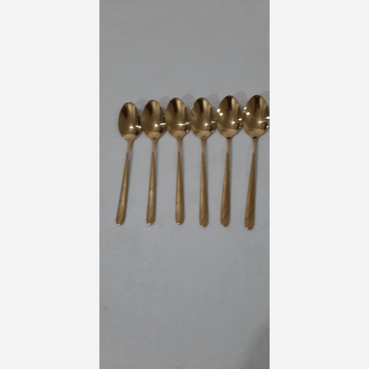 قاشق مربا خوری طلایی یونیک طرح ساده یا دونا