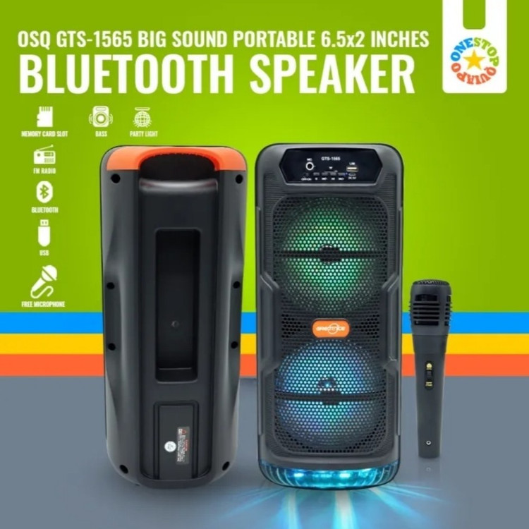 اسپیکر بلوتوثی قابل حمل مدل GTS 1565