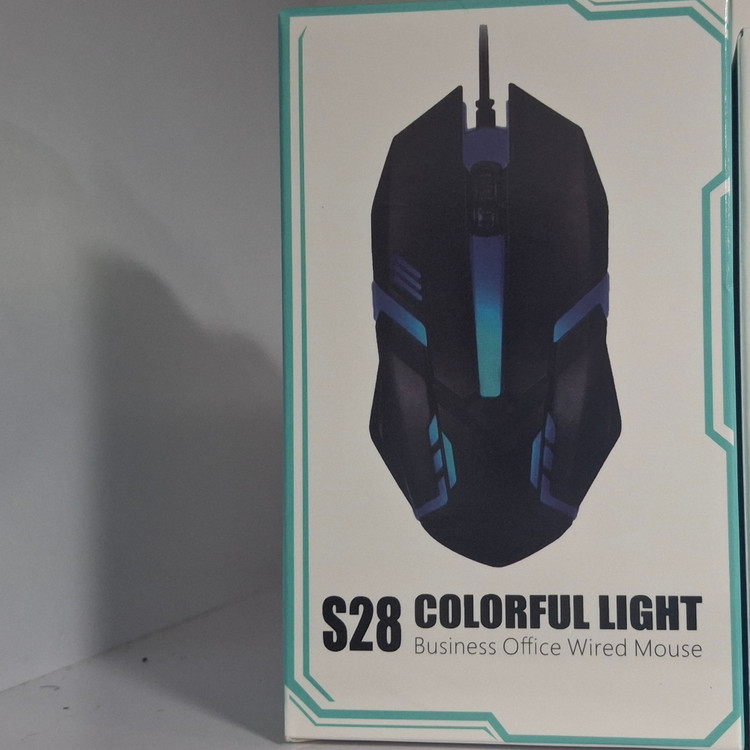 موس گیمینگ سیم دار مدل S28 Colorful Light
