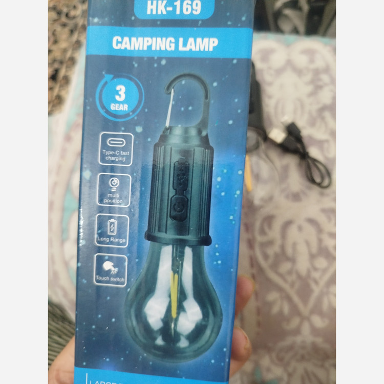 چراغ کمپینگ HK-169 شارژی و نشکن و ضدآب