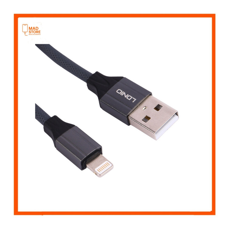 کابل لایتنینگ فست شارژ 2.4 آمپر الدینیو LS441 طول 1 متر