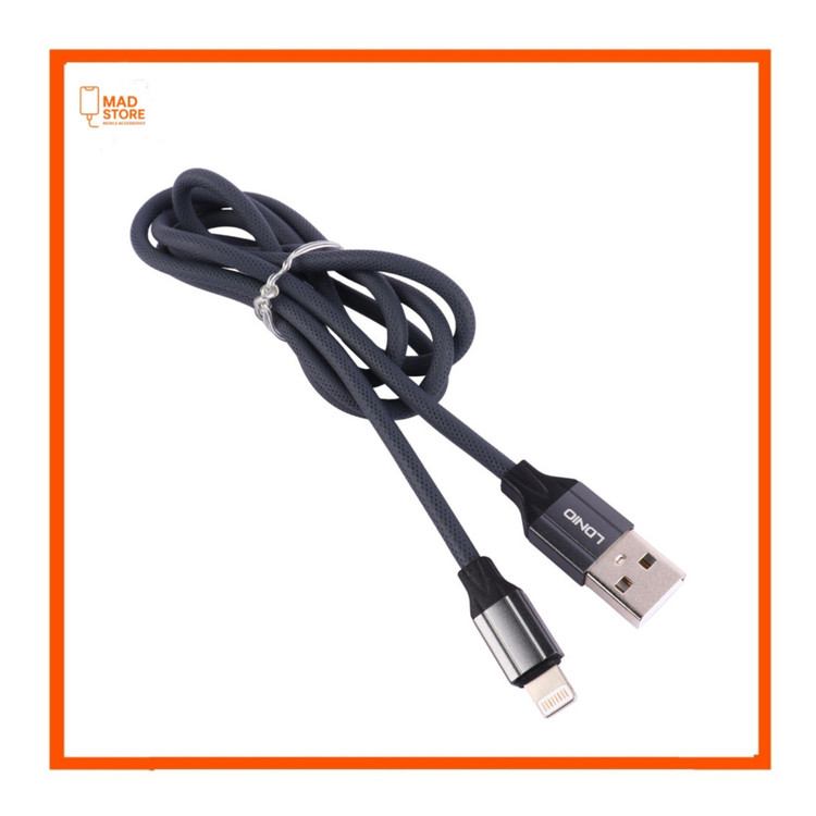 کابل لایتنینگ فست شارژ 2.4 آمپر الدینیو LS441 طول 1 متر