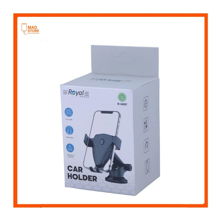هولدر داشبوردی رویال R-H097 - چرخش 360 درجه با شیار کابل