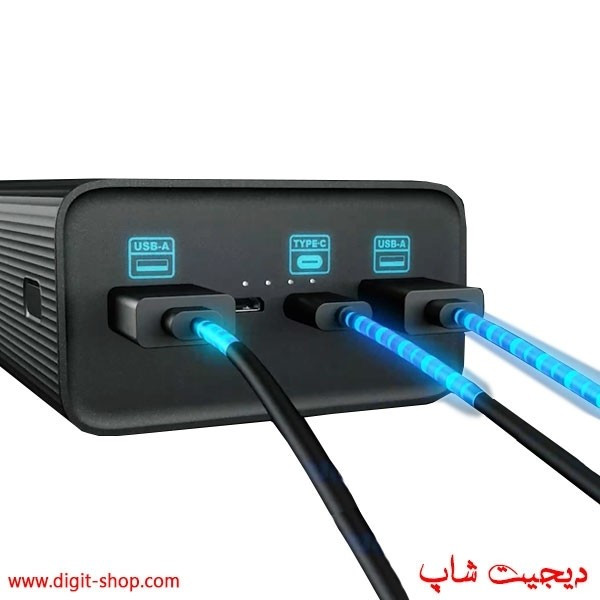 پاوربانک شیائومی 20 هزار REDMI شرکتی سه پرت فست شارژ 2000000 تاریخ جدید (2025)