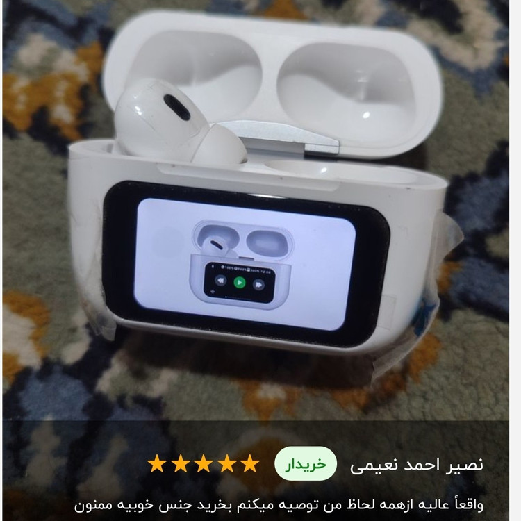 ایرپاد مانیتور دار ANC ENC A9PRO نسخه 26 اکولایزر دار لمسی گیمینگ 5 ساعت موزیک مداوم نویزکنسلینگ