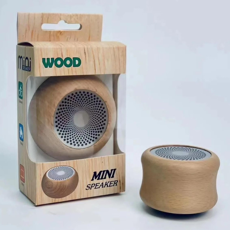 اسپیکر بلوتوث مینی چوبی WOOD