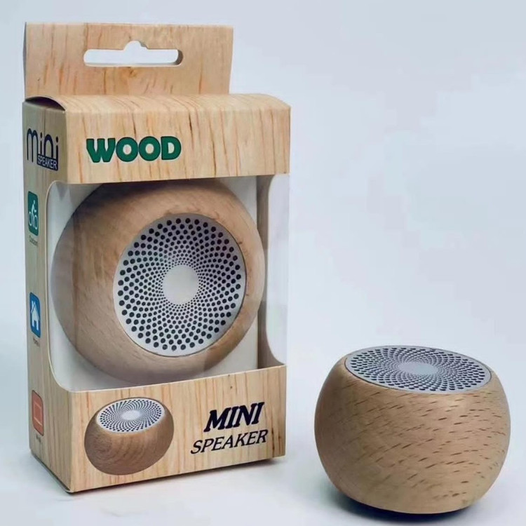 اسپیکر بلوتوث مینی چوبی WOOD