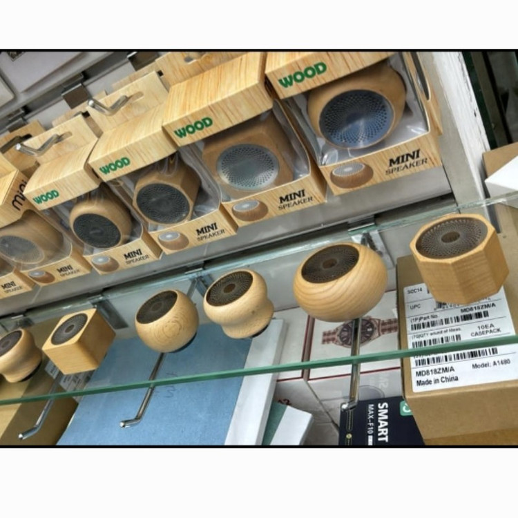 اسپیکر بلوتوث مینی چوبی WOOD