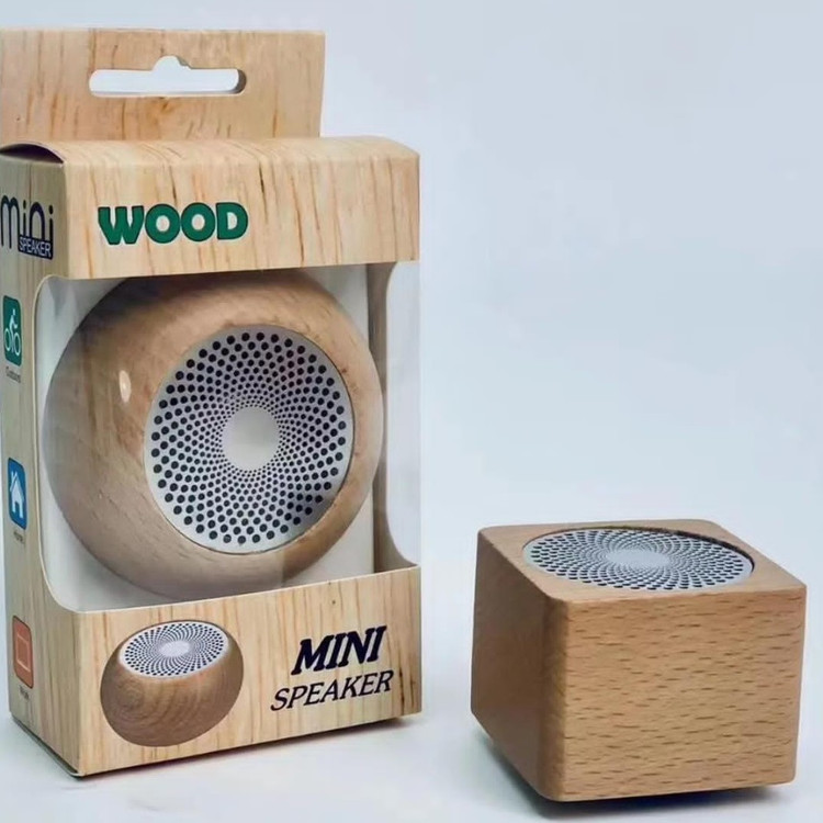 اسپیکر بلوتوث مینی چوبی WOOD
