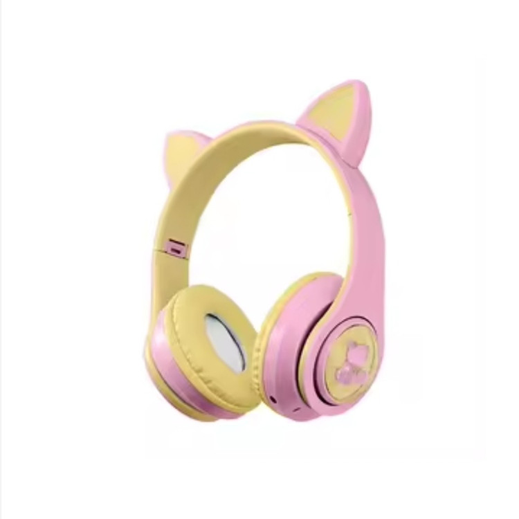 هدوفون بلوتوث عروسکی گربه ای CAT ear-KT--M22