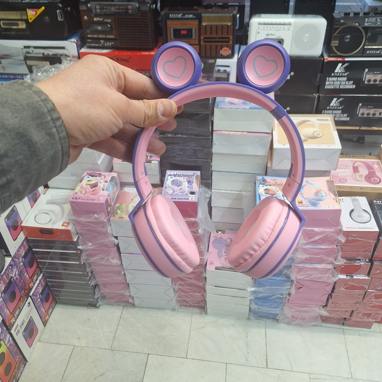 هدفون بلوتوث عروسکی گربه ای ME-20