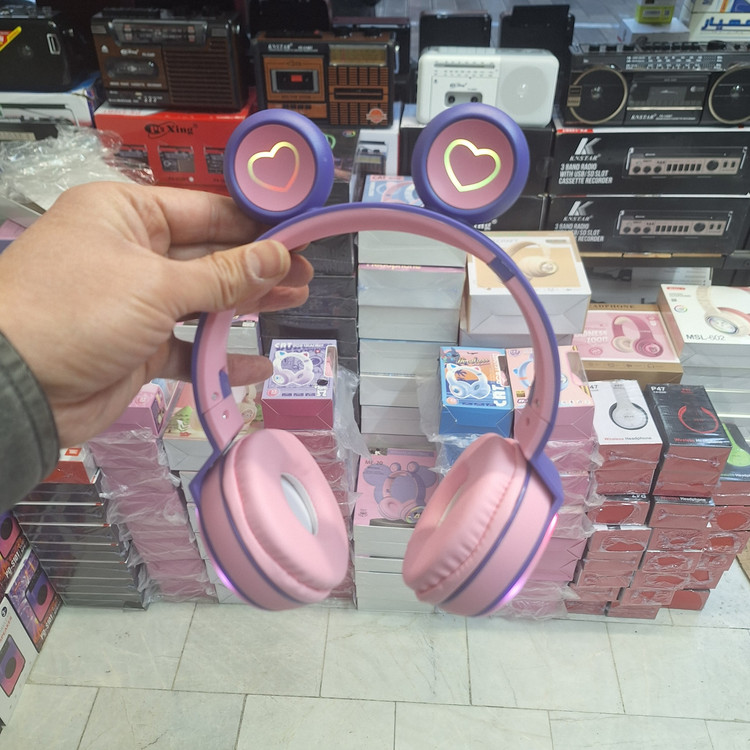 هدفون بلوتوث عروسکی گربه ای ME-20
