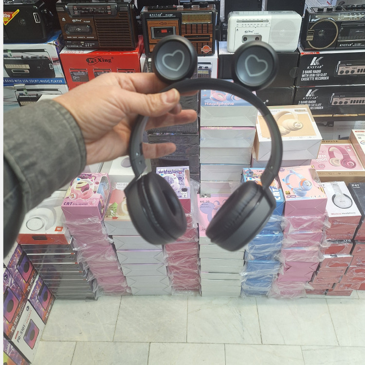 هدفون بلوتوث عروسکی گربه ای ME-20
