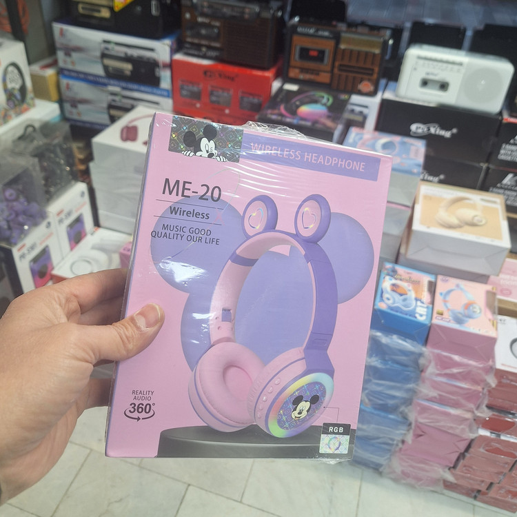 هدفون بلوتوث عروسکی گربه ای ME-20