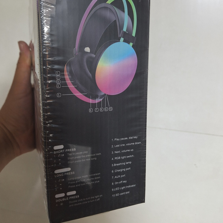 هدفون بلوتوث سونی درجه یک SONY-LED RGB LIGHTS