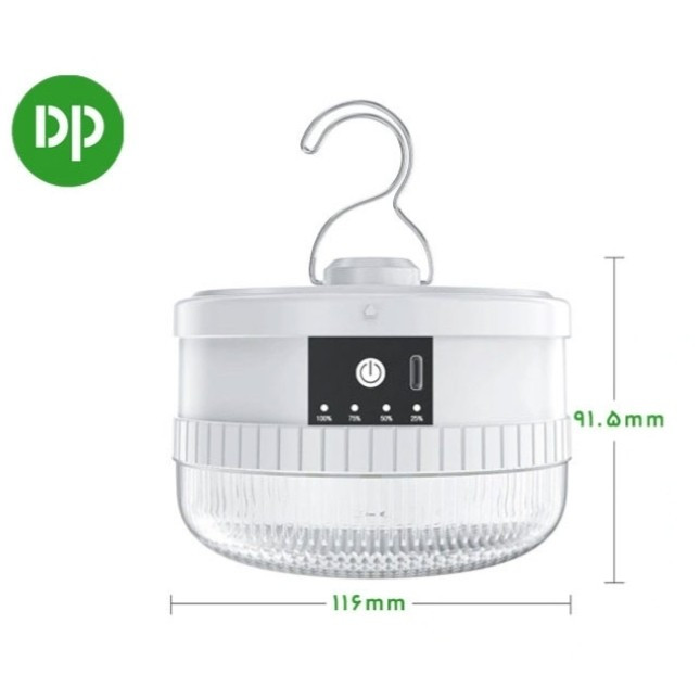 چراغ شارژی اورجینال 80وات DP-7823B