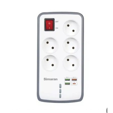 چند راهی برق با پورت USB و TYPE C سیماران گارانتی دار ، استاندارد(جدید)