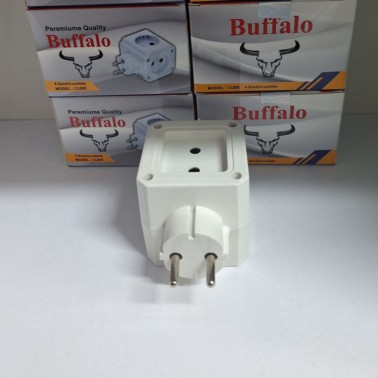 چند راهی برق بدون سیم 4 راهی مکعبی ولتاژ بالا Buffalo