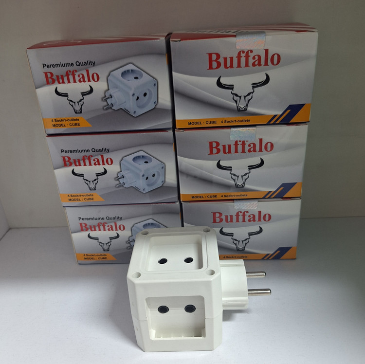 چند راهی برق بدون سیم 4 راهی مکعبی ولتاژ بالا Buffalo