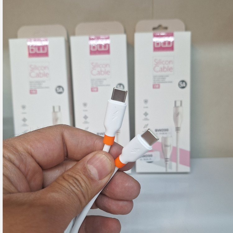 کابل شارژ اورجینال دو سر تایپ سی BW200