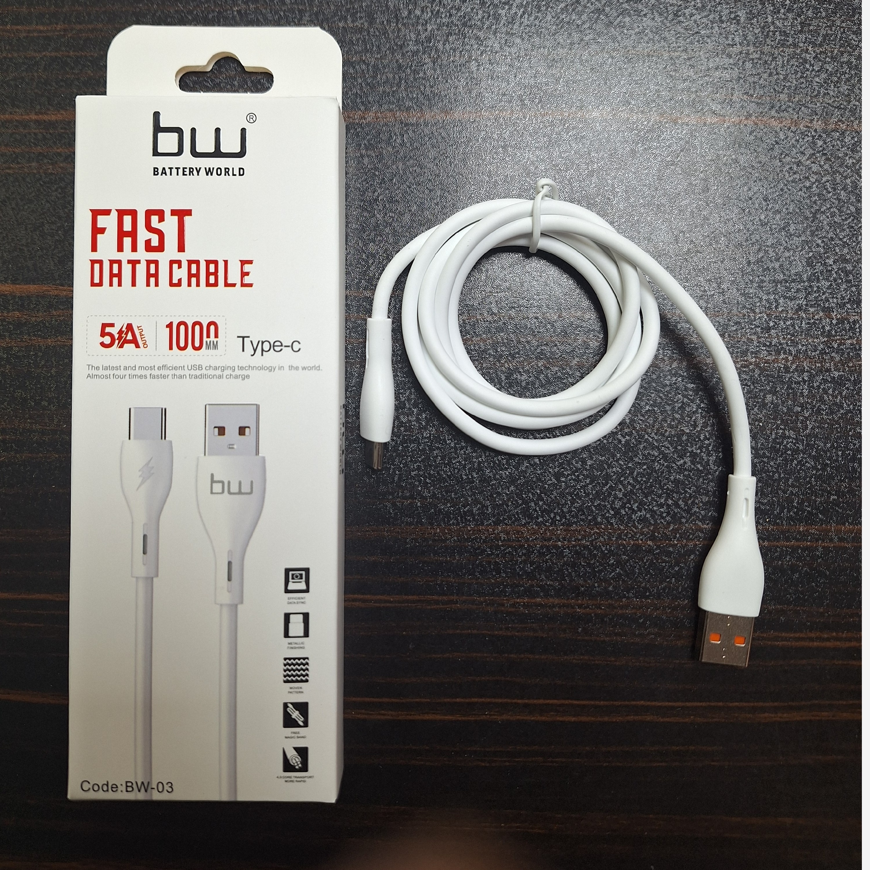 کابل شارژ اورجینال تایپ سی BW-03