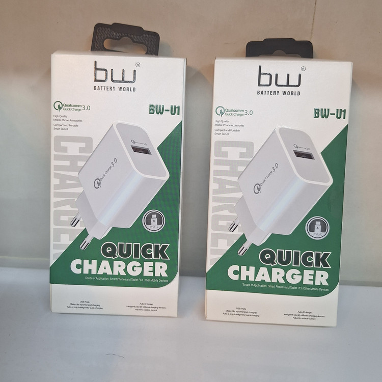 شارژر فست اورجینال با کابل تایپ سی BW-U1