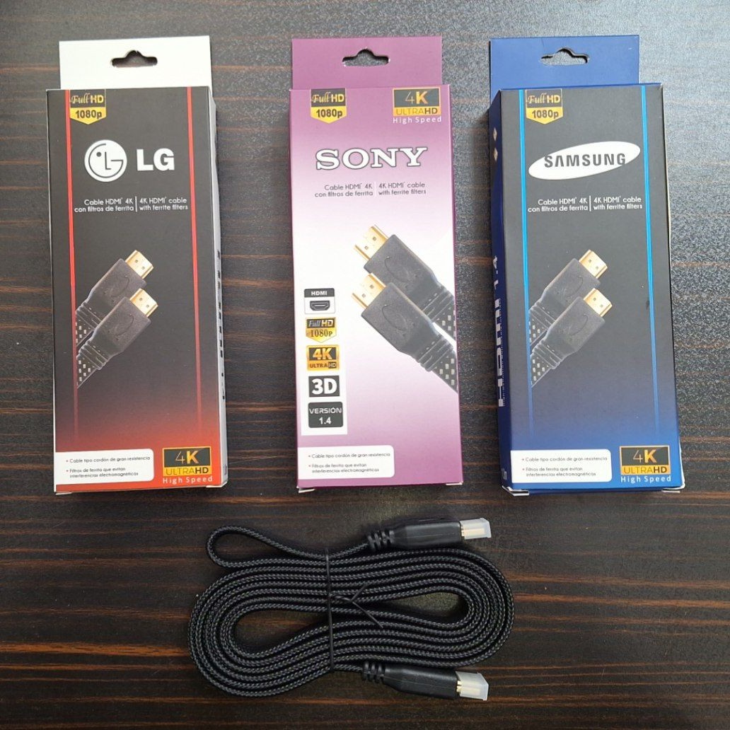 کابل HDMI سونی سامسونگ ال جی یک و هشت متری فلت کنفی ارسال رایگان