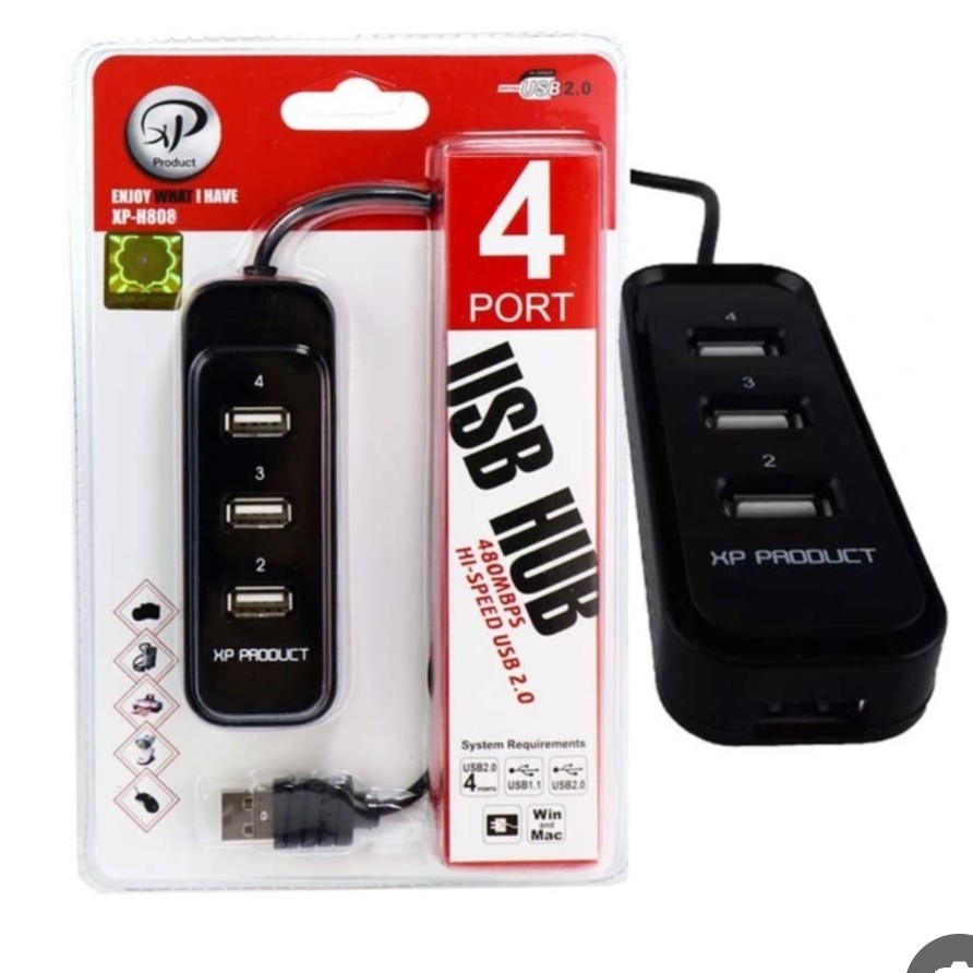 هاب USB اورجینال 4پورت XP-H808M