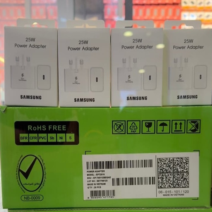 شارژر سامسونگ 25 وات مدل EP TA-800 اورجینال + گارانتی 18 ماهه فست شارژ