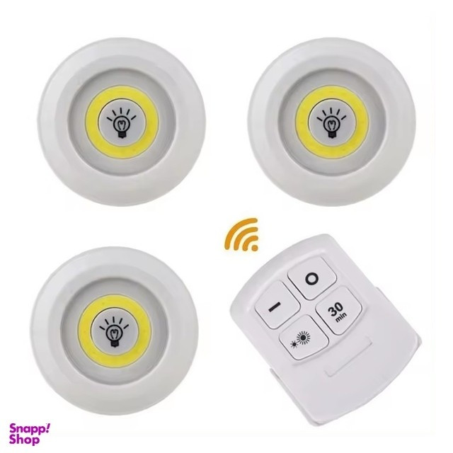 چراغ ریموت دار اضطراری زیر کابینت و آشپزخانه 3 عددی