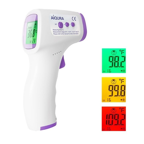 تب سنج غیر تماسی دیجیتالی صفحه رنگی درجه یک اصلی مدل AD801