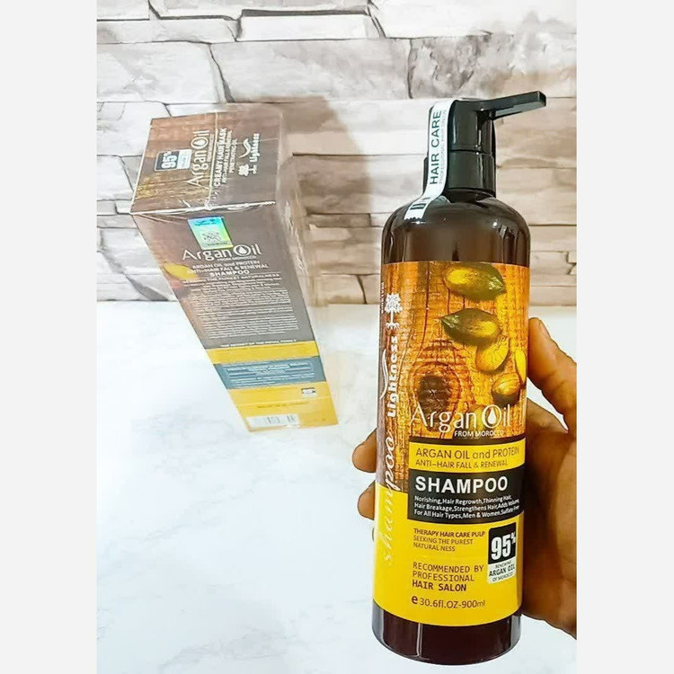 شامپو روغن آرگان لایتنس اورجینال بدون سولفات 900 میلی
