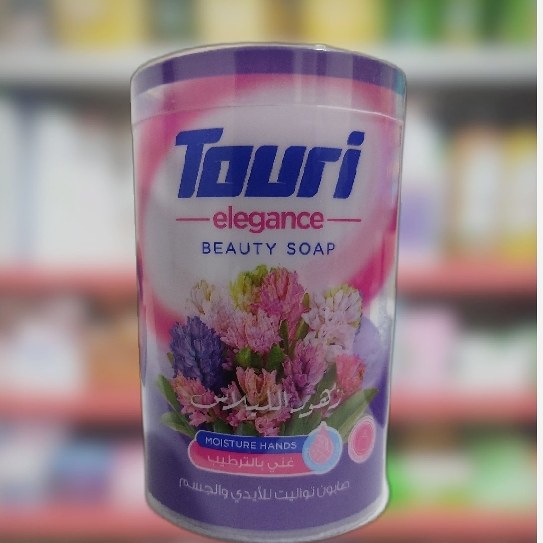 صابون عطری و گیاهی 4 عددی توری با عصاره شکوفه گیلاس خارجی محصول اردن حاوی ویتامین E